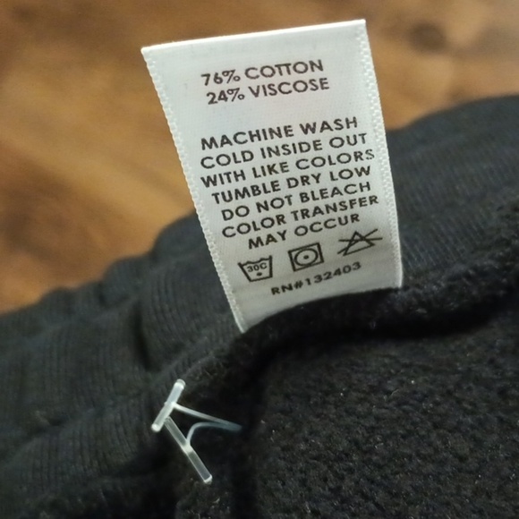 Cotton Citizen Black Zippered Straight Leg Sweat Pants PPP - Picture 8 of 8